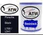 Preview: Porsche, Black, L700 / L041: 1L Lackdose, von ATW Autoteile West.
